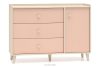 PUNGI Kinderzimmerkommode mit Schubladen und Einlegeböden rosa/beige rosa/beige - Foto 1