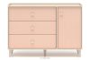 PUNGI Kinderzimmerkommode mit Schubladen und Einlegeböden rosa/beige rosa/beige - Foto 3
