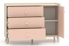 PUNGI Kinderzimmerkommode mit Schubladen und Einlegeböden rosa/beige rosa/beige - Foto 4