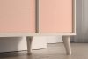 PUNGI Kinderzimmerkommode mit Schubladen und Einlegeböden rosa/beige rosa/beige - Foto 9