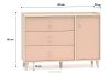 PUNGI Kinderzimmerkommode mit Schubladen und Einlegeböden rosa/beige rosa/beige - Foto 11