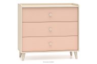 Kinderzimmerkommode mit Schubladen rosa/beige