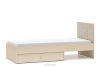 PUNGI Bett mit Ständer und Schublade beige beige - Foto 1