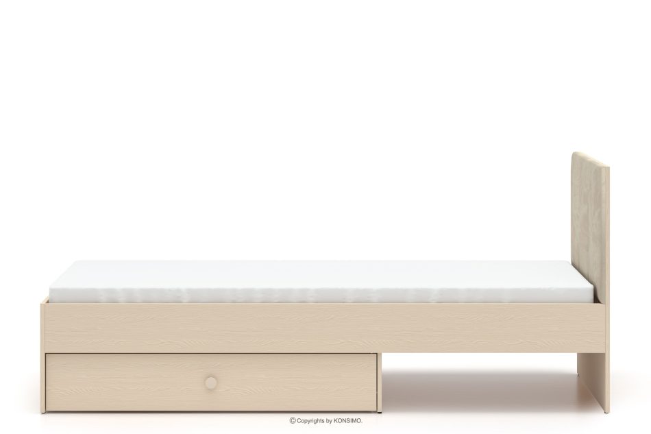 PUNGI Bett mit Ständer und Schublade beige beige - Foto 2