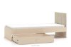 PUNGI Bett mit Ständer und Schublade beige beige - Foto 4