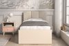 PUNGI Bett mit Ständer und Schublade beige beige - Foto 5