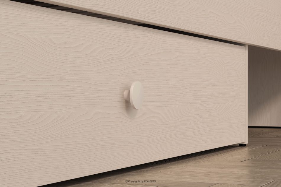 PUNGI Bett mit Ständer und Schublade beige beige - Foto 8