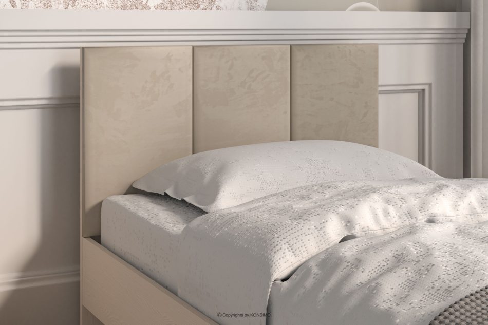 PUNGI Bett mit Ständer und Schublade beige beige - Foto 9