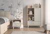 PUNGI Nachttisch mit Schublade für Kinderzimmer grau/beige grau/beige - Foto 9