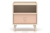 PUNGI Nachttisch mit Schublade für Kinderzimmer rosa/beige rosa/beige - Foto 3