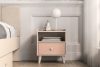 PUNGI Nachttisch mit Schublade für Kinderzimmer rosa/beige rosa/beige - Foto 5