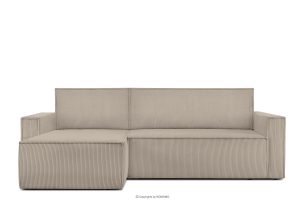 NAPI, https://konsimo.de/kollektion/napi/ Großes Ausklappsystem Ecksofa Kordstoff beige rechts/links beige - Foto