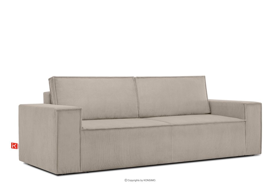 NAPI 3-Sitzer Schlafsofa mit Bettkasten beige beige - Foto 2