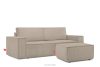 NAPI 3-Sitzer Schlafsofa mit Bettkasten beige beige - Foto 16