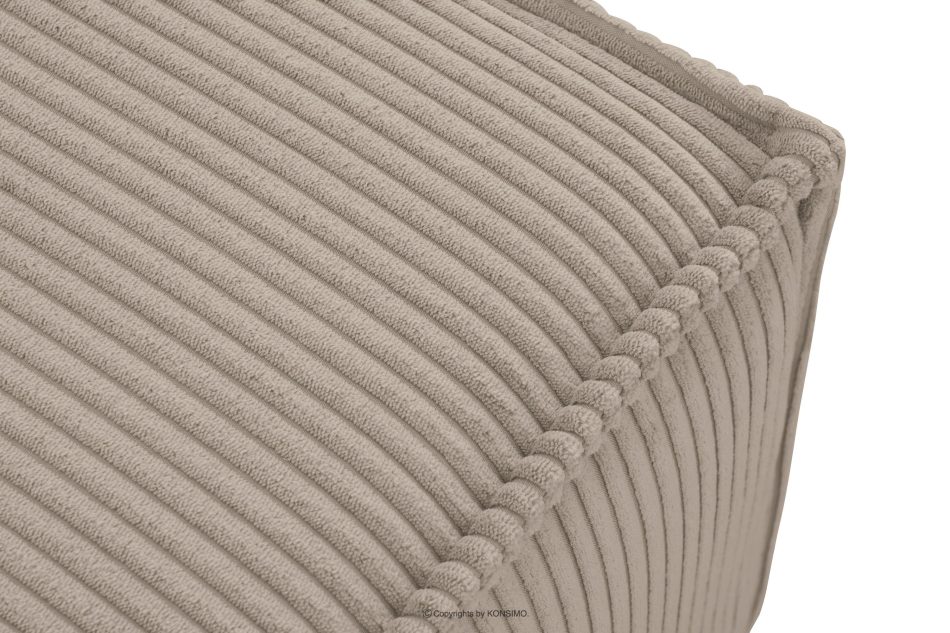 NAPI Großer Sitzhocker aus Kordstoff beige beige - Foto 4