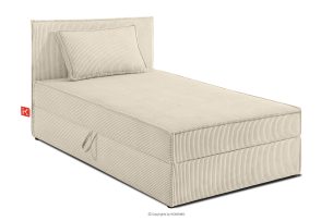 ROTI, https://konsimo.de/kollektion/roti/ Einzelbett 80 cm aus cremefarbenem Kordstoff cremefarben - Foto