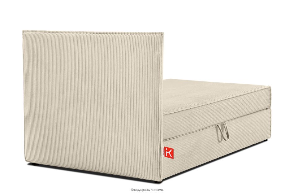 ROTI Einzelbett 90 cm aus cremefarbenem Kordstoff cremefarben - Foto 4