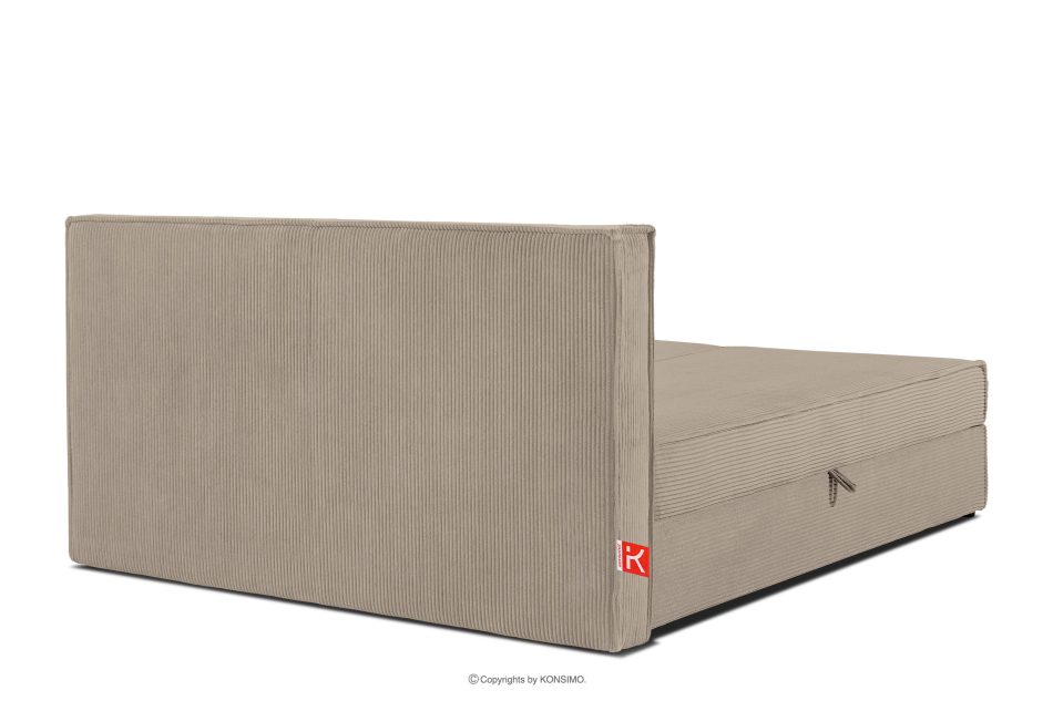 ROTI Doppelbett 160 cm mit Bettkasten aus beigefarbenem Kordstoff beige - Foto 5