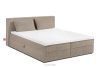 ROTI Doppelbett 180 cm mit Bettkasten aus beigefarbenem Kordstoff beige - Foto 1