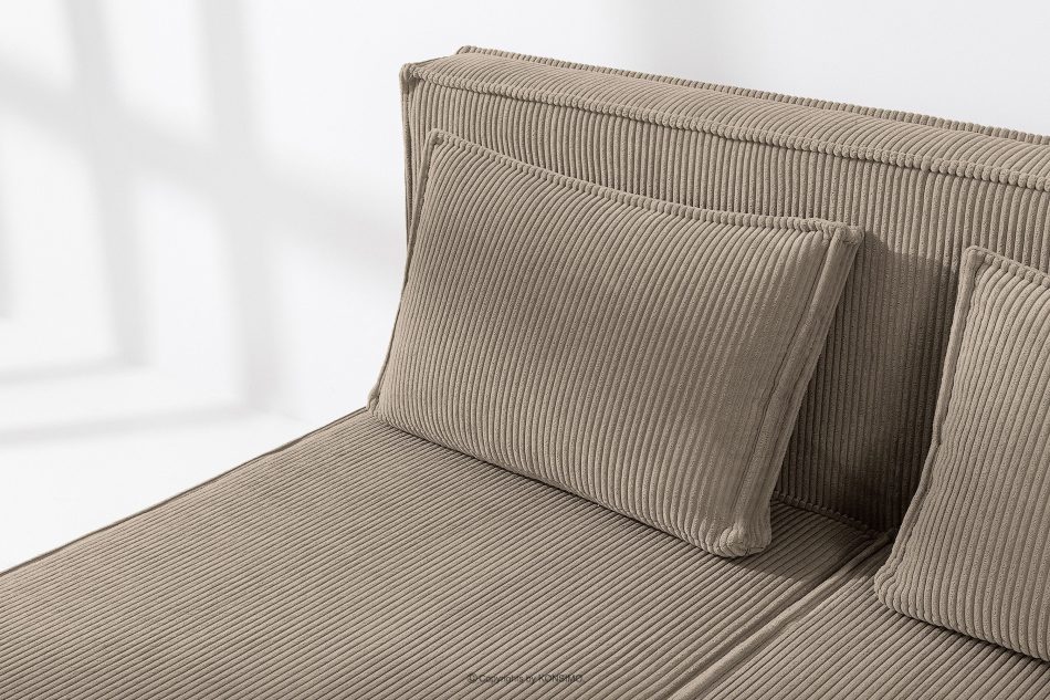 ROTI Doppelbett 180 cm mit Bettkasten aus beigefarbenem Kordstoff beige - Foto 6