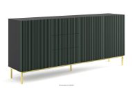 Kommode mit goldenen Beinen Schwarz/Grün