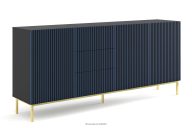 Kommode mit goldenen Beinen Schwarz/Marineblau