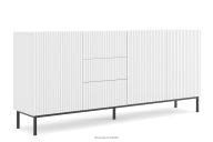Weiße Kommode für Zimmer auf goldenen Beinen