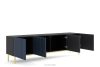 REMO TV-Schrank mit Flossen auf goldenen Beinen navy blue Schwarz/Marineblau - Foto 3