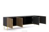 REMO TV-Schrank mit Lattenfüßen schwarz/eiche artisan schwarz/eiche artisan - Foto 2
