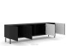 REMO Breiter schwarzer TV-Schrank in elegantem Design schwarz - Foto 3