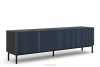 REMO TV-Schrank mit Lattenrosten schwarz/eiche artisan Schwarz/Marineblau - Foto 1