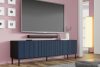 REMO TV-Schrank mit Lattenrosten schwarz/eiche artisan Schwarz/Marineblau - Foto 2