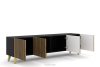 REMO TV-Schrank mit Rippen schwarz/eiche artisan schwarz/eiche artisan - Foto 3
