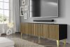 REMO TV-Schrank mit Rippen schwarz/eiche artisan schwarz/eiche artisan - Foto 4