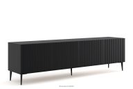 Breiter TV-Schrank auf Beinen im eleganten Stil schwarz