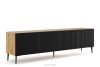 REMO 200cm TV-Schrank für TV handwerklich eiche/schwarz artisan eiche/schwarz - Foto 1