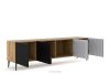 REMO 200cm TV-Schrank für TV handwerklich eiche/schwarz artisan eiche/schwarz - Foto 3