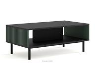 Couchtisch auf Beinen mit FlossenSchwarz/Grün