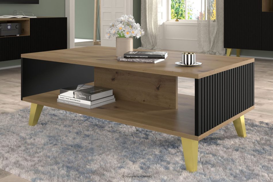 REMO Moderner Esstisch artisan eiche/schwarz artisan eiche/schwarz - Foto 2