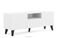 Moderner TV-Fußschrank mit weißen Lamellen
