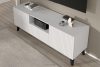 REMO Moderner TV-Fußschrank mit weißen Lamellen weiß - Foto 5