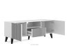 REMO TV-Schrank modern mit Rippen weiß/schwarz weiß/schwarz - Foto 3