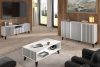 REMO TV-Schrank modern mit Rippen weiß/schwarz weiß/schwarz - Foto 4