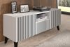 REMO TV-Schrank modern mit Rippen weiß/schwarz weiß/schwarz - Foto 6