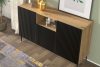 REMO Moderne Fußkommode mit artisan eiche/schwarz Paspel artisan eiche/schwarz - Foto 5