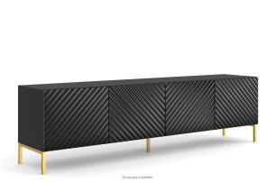 ADENO, https://konsimo.de/kollektion/adeno/ TV Schrank auf Beinen schwarz glänzend schwarz - Foto