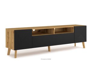 TUNDI, https://konsimo.de/kollektion/tundi/ Großer TV-Schrank für Wohnzimmer artisan eiche/schwarz artisan eiche/schwarz - Foto