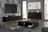 REMUS TV-Schrank auf goldenen Beinen schwarz schwarz - Foto 2
