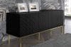 REMUS TV-Schrank auf goldenen Beinen schwarz schwarz - Foto 4