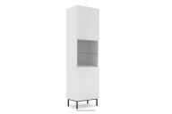 Schrank mit Holzbeinen weiß